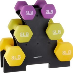 Dumbbell Set with Storage Stand – 32lb