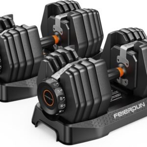 15-in-1 Adjustable Dumbbell Set – 105 lb / 52.5 lb