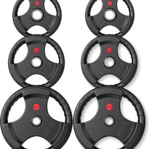 2″ Rubber Plates – 160 lb Set (Pair of 10, 25, 45 lb)